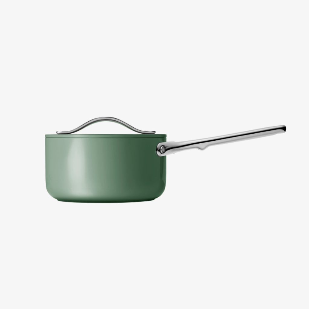 Non-Stick Ceramic Mini Fry Pan and Mini Sauce Pan Duo Sage - Image 3